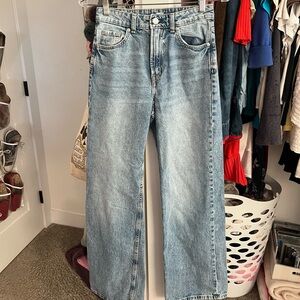 H&M Light Blue Straight Jeans